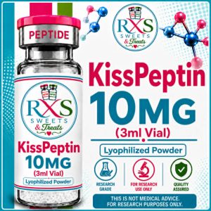 RXS-KissPeptin 10mg 10mg/3mL research peptide vial, lyophilised powder for laboratory research use
