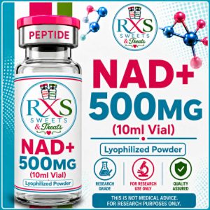 RXS-NAD+ 500mg 500mg/3mL research peptide vial, lyophilised powder for laboratory research use